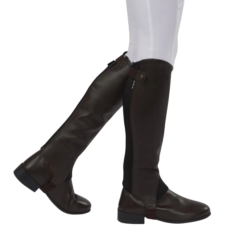 Dublin Adults Fusion Half Chaps Brown