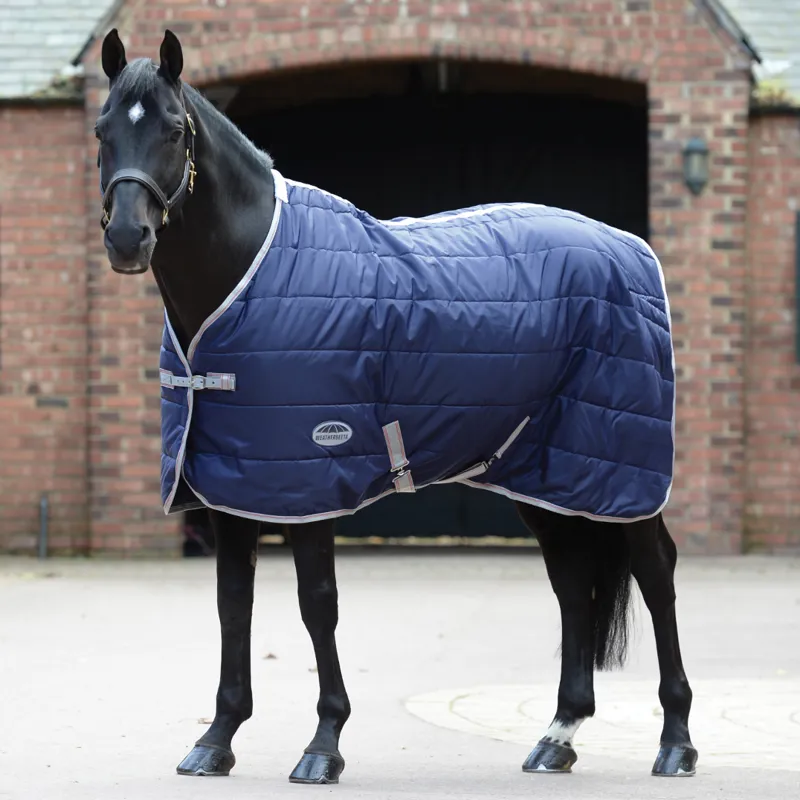 Weatherbeeta ComFiTec 210D Channel Quilt Standard Medium Weight Stable Rug Navy/Silver/Red