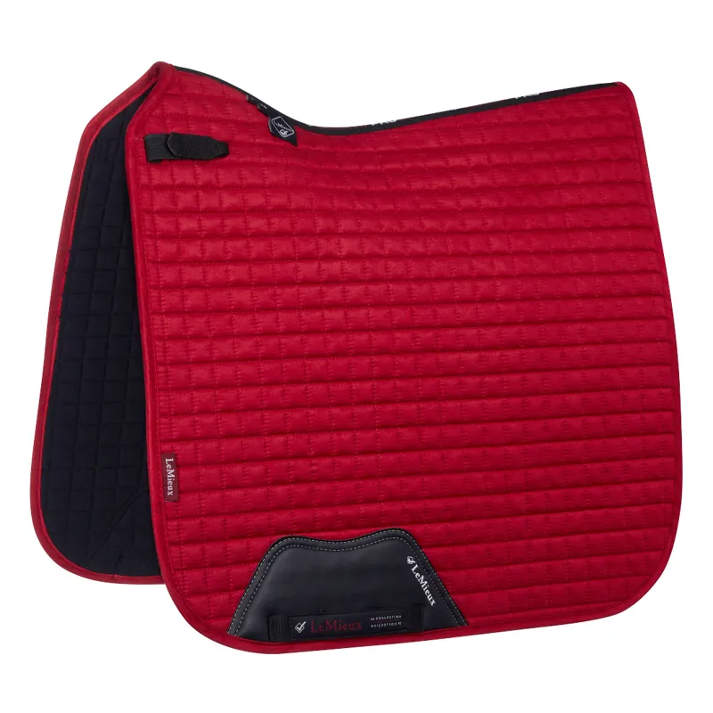 LeMieux Prosport Suede Dressage Saddlecloth Chilli