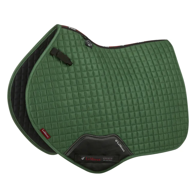 LeMieux Plain Close Contact Suede Saddlepad Hunter Green