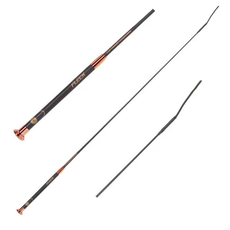 Fleck Carbon Composite Dressage Whip Black/Rose 110cm