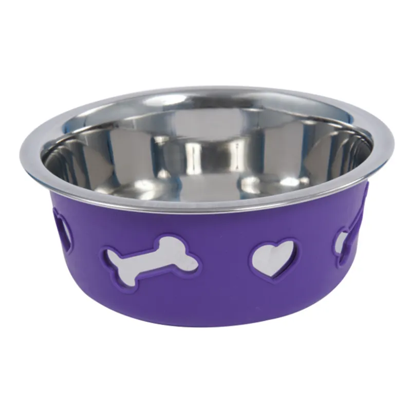 Purple shop dog bowl