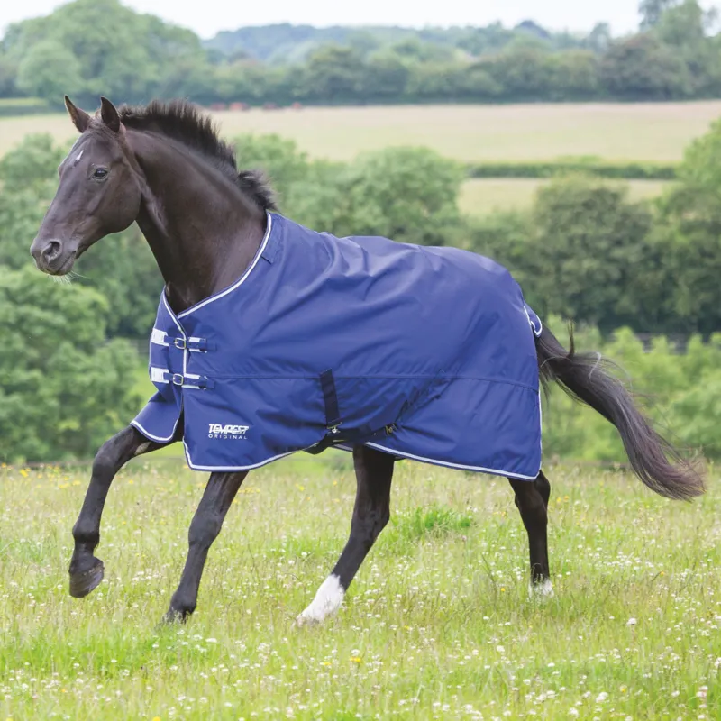 Shires Tempest Original Lite Turnout Rug Navy/Grey