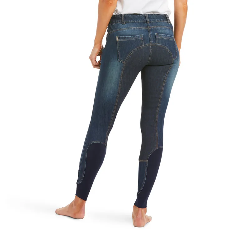 Ariat Ladies Halo Denim Full Seat Breeches Marine-1