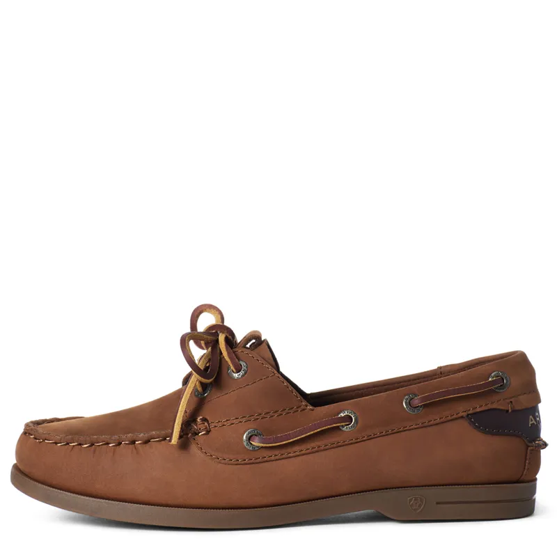 Ariat Ladies Antigua Deck Shoe Walnut-1