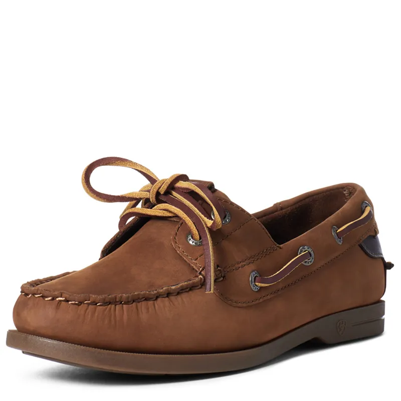 Ariat Ladies Antigua Deck Shoe Walnut