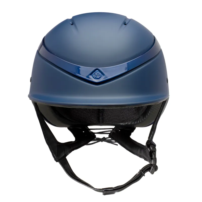 Charles Owen Luna Riding Hat Navy Matt/Navy Gloss-1