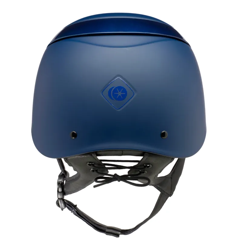 Charles Owen Luna Riding Hat Navy Matt/Navy Gloss-2