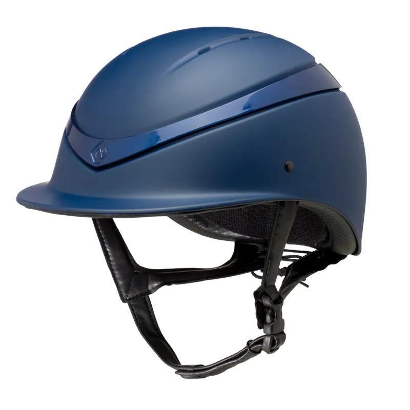 Charles Owen Luna Riding Hat Navy Matt/Navy Gloss
