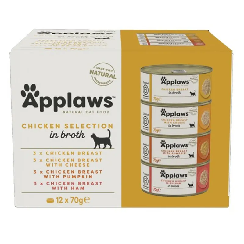 Applaws Cat Tin Chicken 12 x 70g