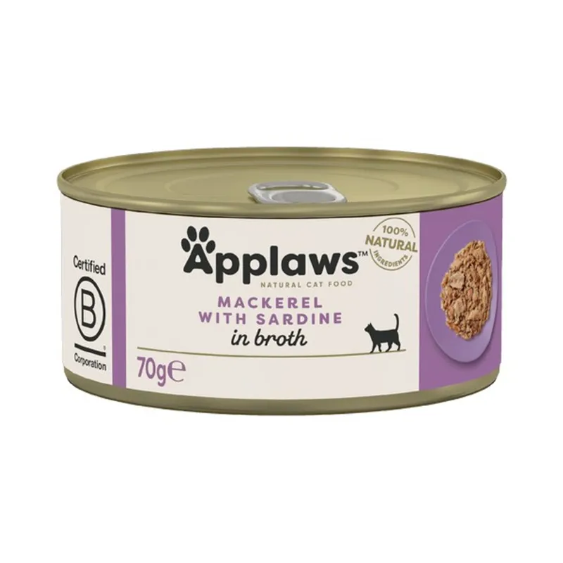 Applaws Cat Tin Mackerel and Sardine 70g