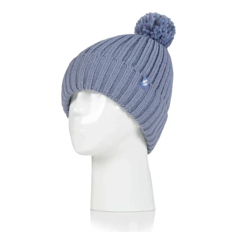 Heat Holders Ladies Arden Thermal Hat Dusky Blue-1