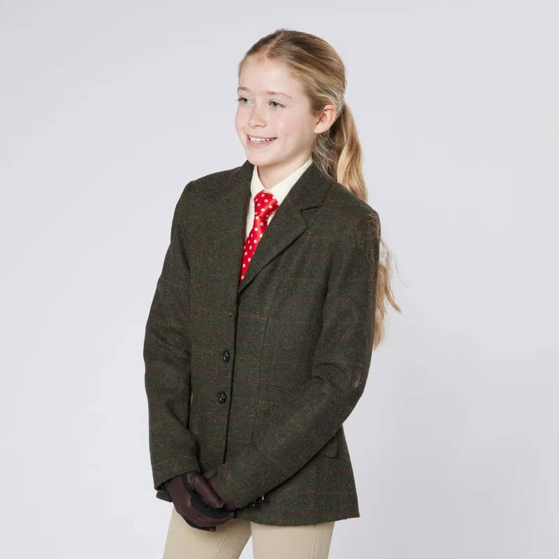 Cameo Junior Tweed Jacket Seaweed Green-2