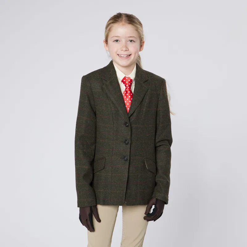 Cameo Junior Tweed Jacket Seaweed Green-1