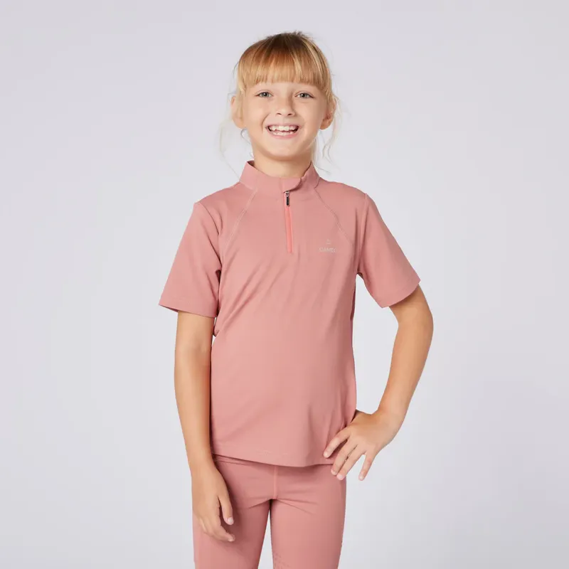Cameo Junior Short Sleeve Baselayer Dusky Pink