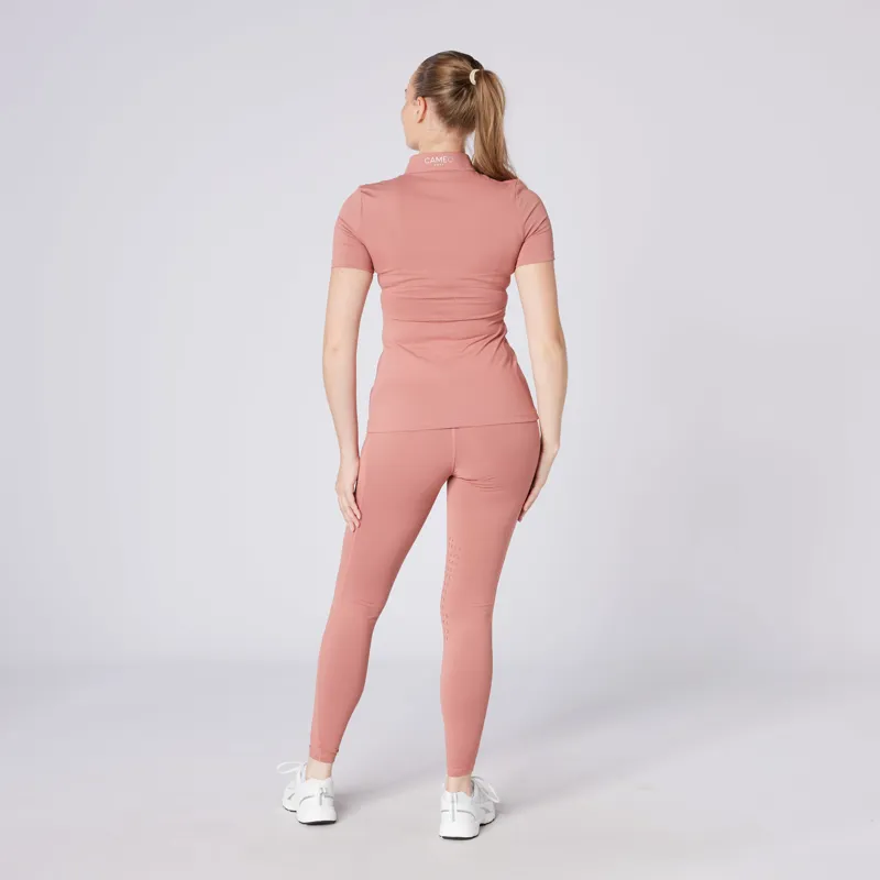 Cameo Ladies Short Sleeve Baselayer Dusky Pink-2