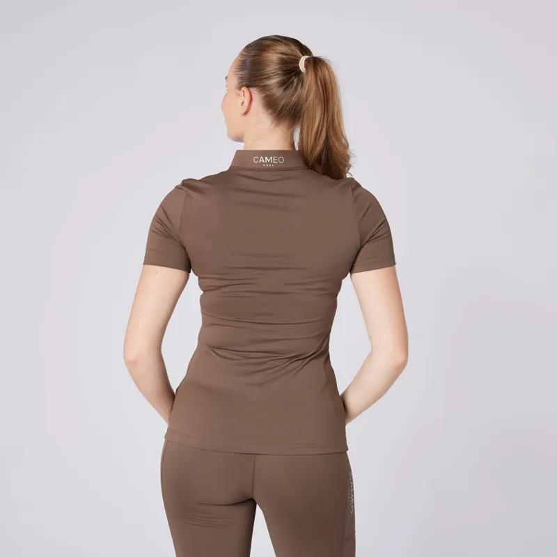 Cameo Ladies Short Sleeve Baselayer Mocha-2
