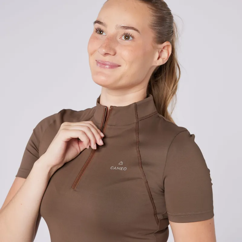 Cameo Ladies Short Sleeve Baselayer Mocha-3
