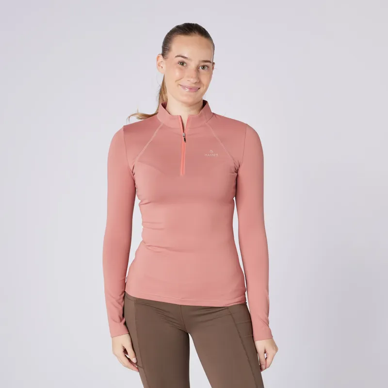 Cameo Ladies Long Sleeve Baselayer Dusky Pink-1