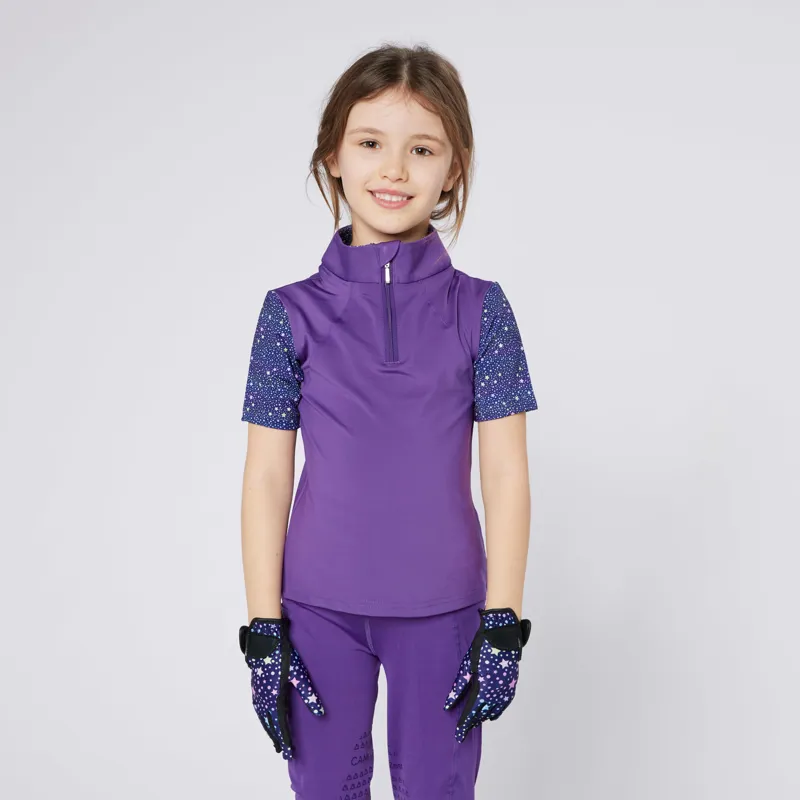 Cameo Junior Zest Baselayer Purple Stars-1