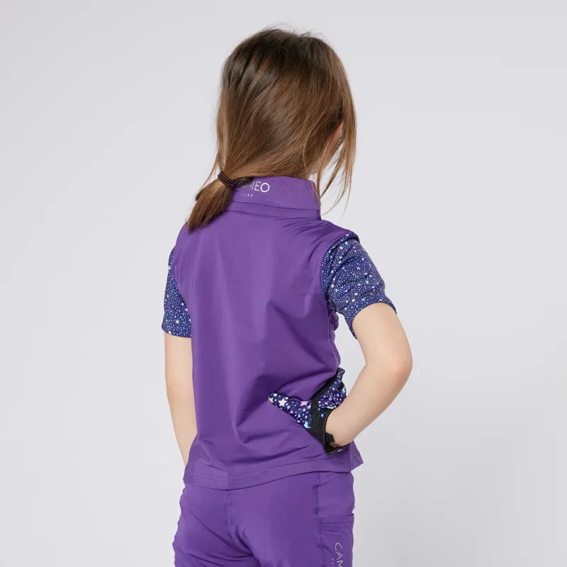 Cameo Junior Zest Baselayer Purple Stars-2