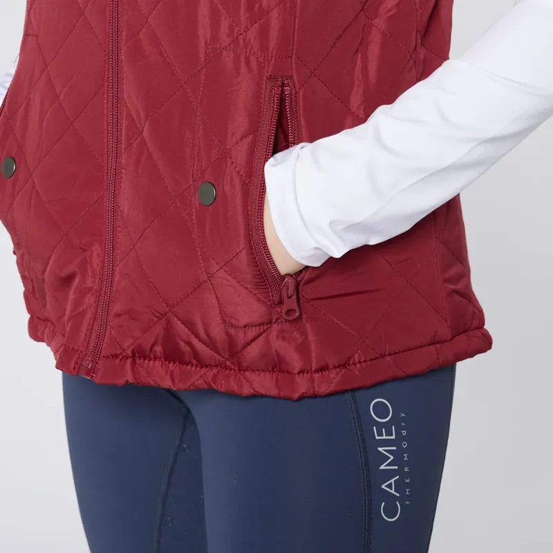Cameo Ladies All Season Gilet Burgundy-3