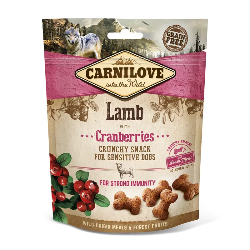 Carnilove Dog Treat Lamb with Cranberries 200g