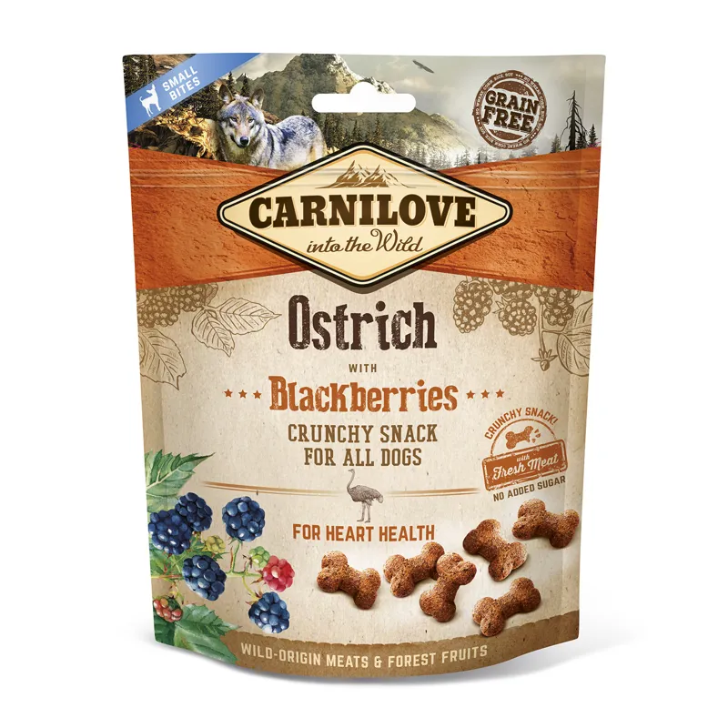 Carnilove Dog Treat Ostrich with Blackberries 200g