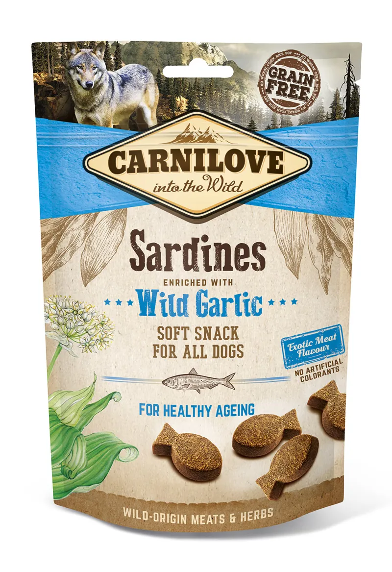 Carnilove Dog Treat Sardines with Wild Garlic 200g