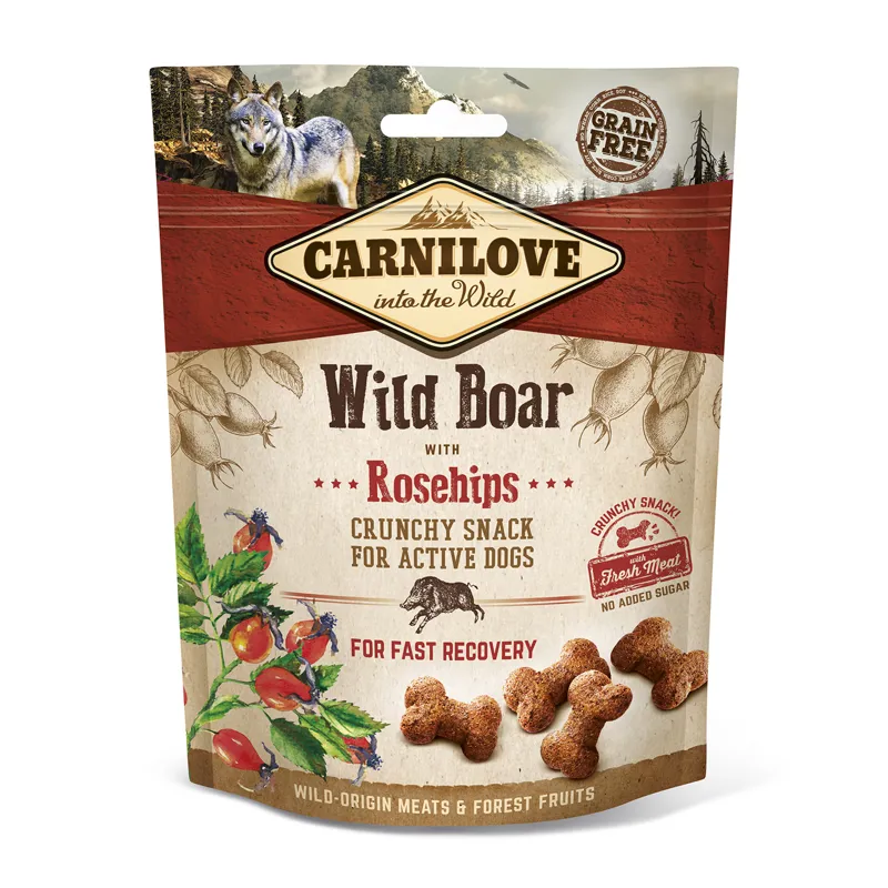 Carnilove Dog Treat Wild Boar with Rosehips 200g