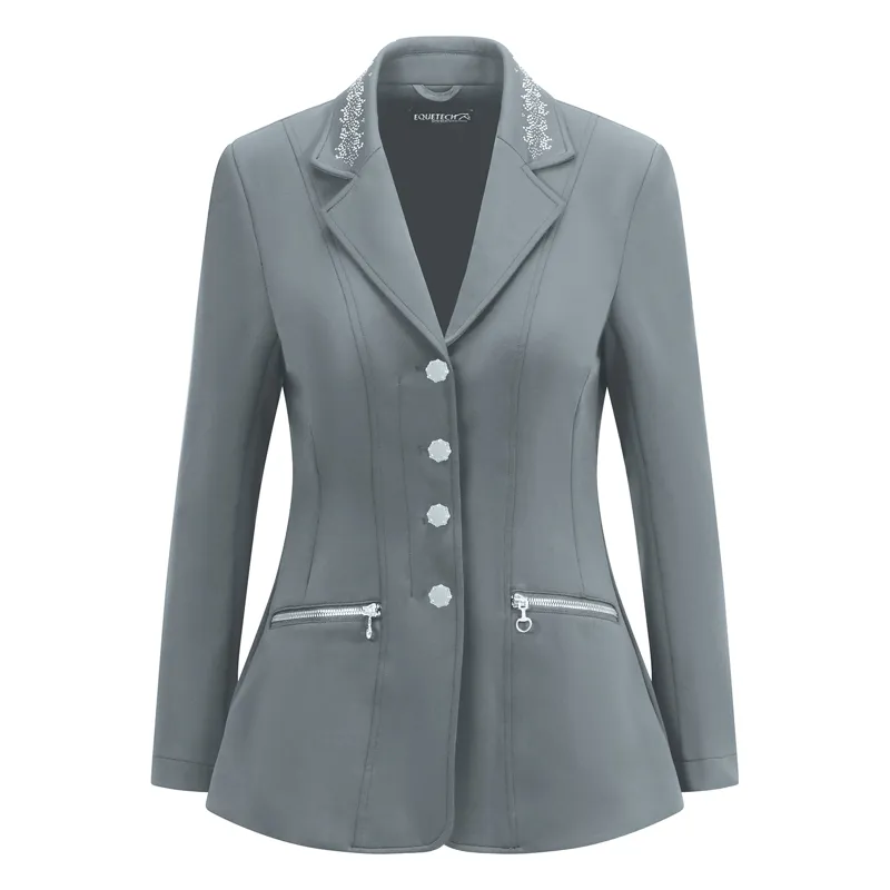 Equetech Ladies Crystal Showerproof Competition Jacket Grey
