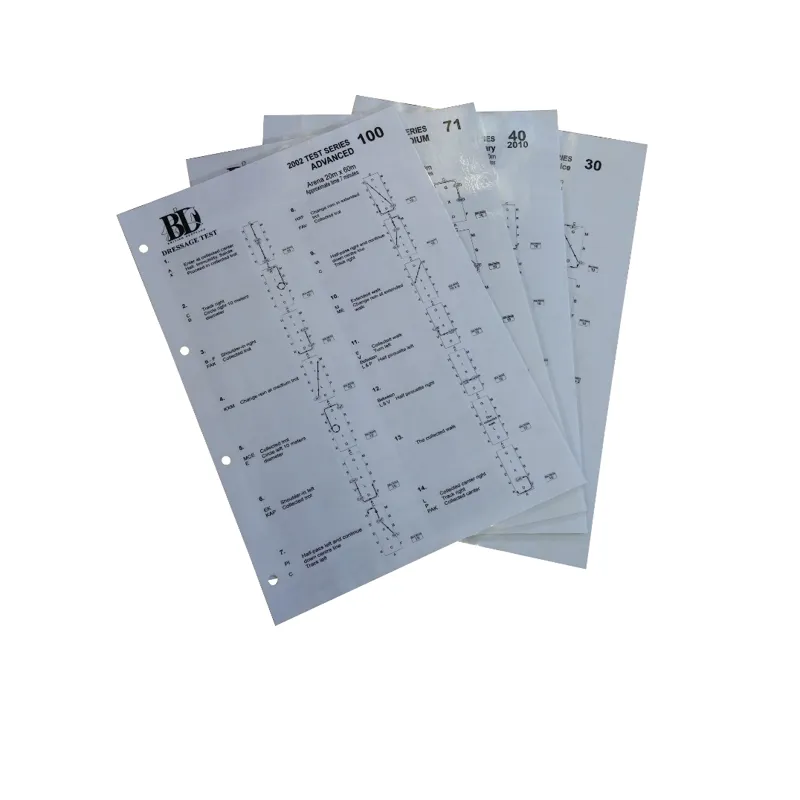 British Dressage Laminated Test Elementary 44