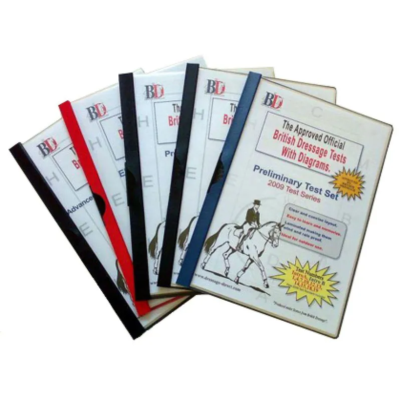British Dressage Laminated Combined Test Set: Prelim - Novice