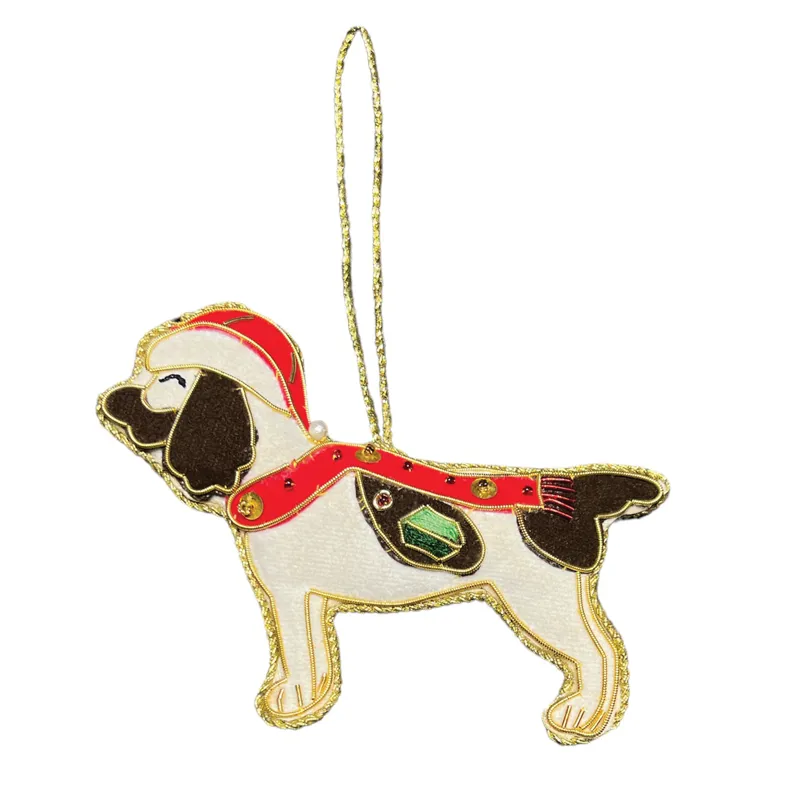 Equetech Beaded Christmas Tree Decoration - Springer Spaniel