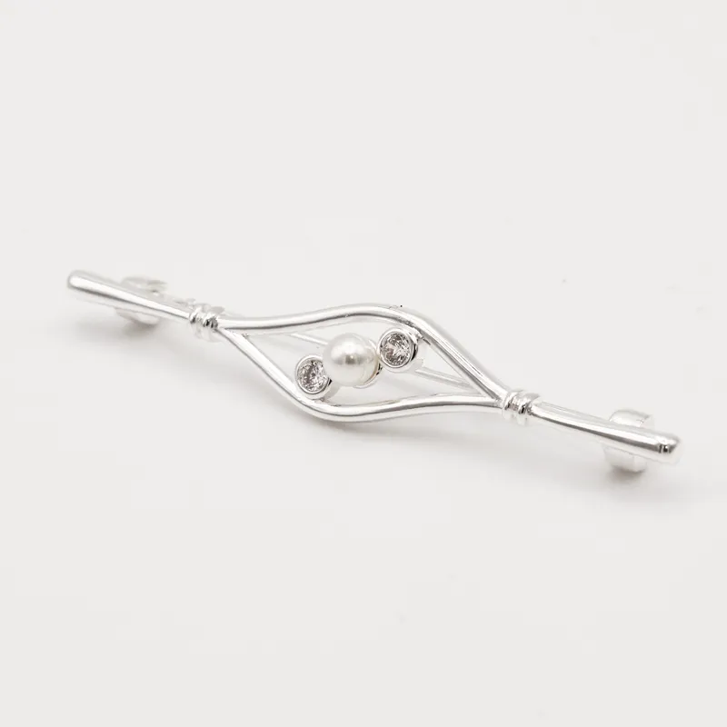 Equetech Deluxe Nouveau Stock Pin Silver