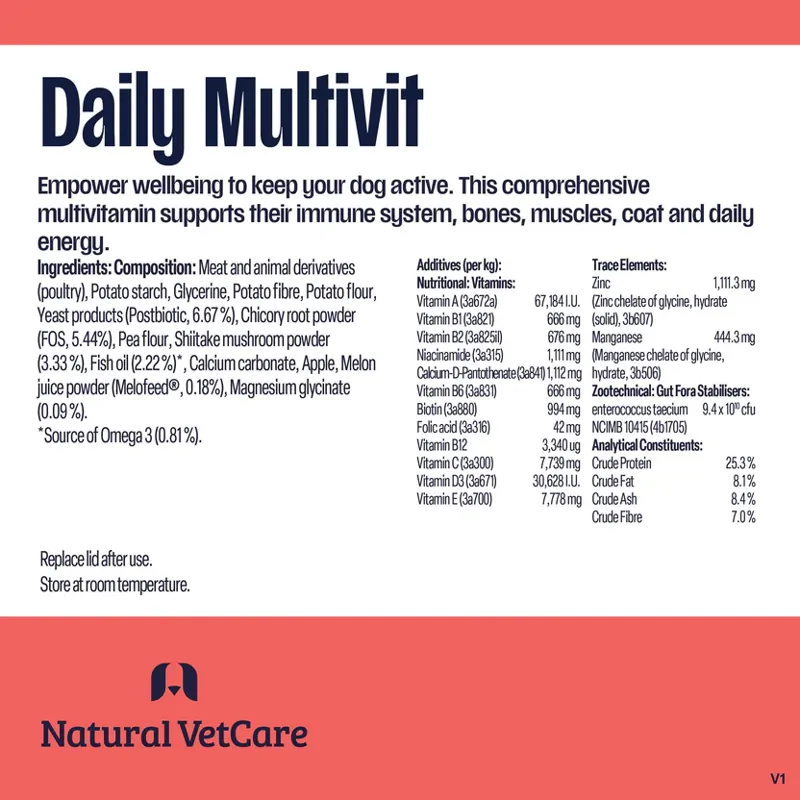Natural VetCare Multivit 225g-3