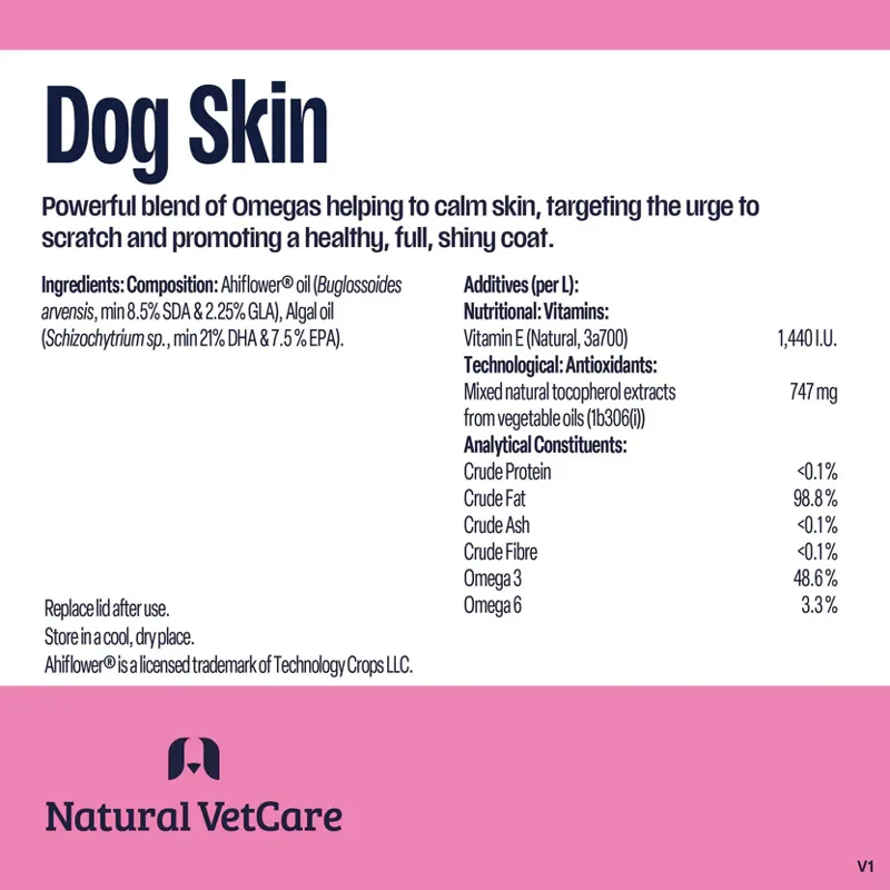 Natural VetCare Dog Skin Oil 100ml-3