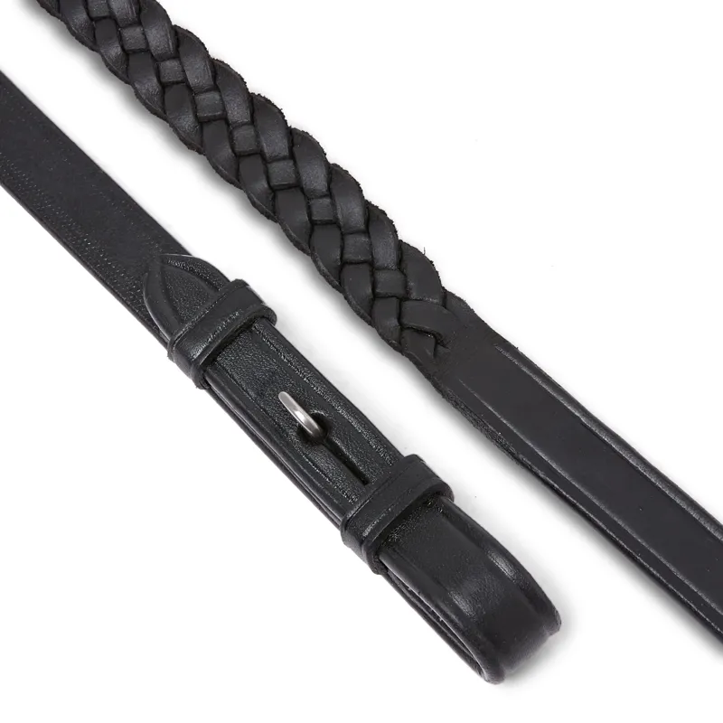 EcoRider Plaited Reins Black-1