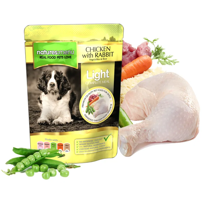 Natures Menu Dog Pouch Light Chicken/Rabbit 300g