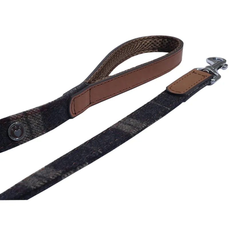 Rosewood Tweed Check Dog Lead 40 inch