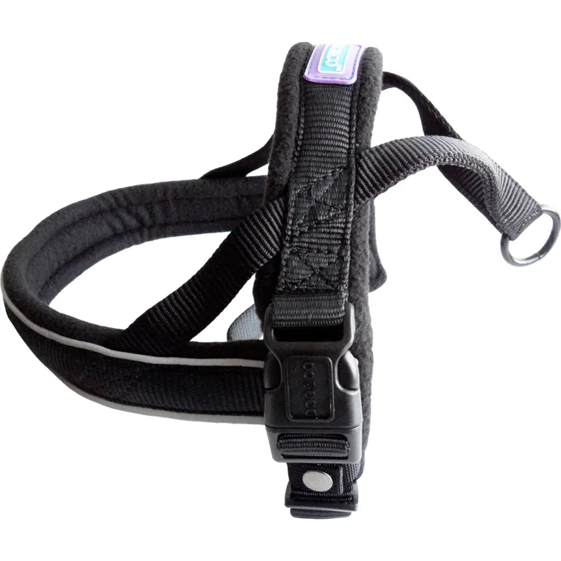 Dog and Co Norwegian Reflective Padded Harness Black
