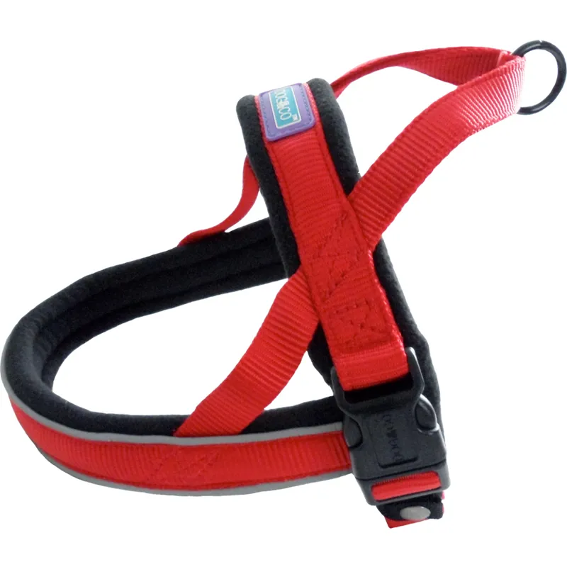 Dog and Co Norwegian Reflective Padded Harness Red