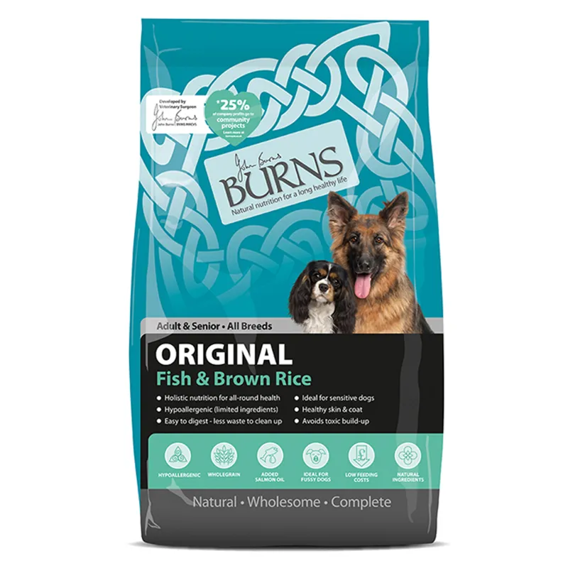 Burns Dog Original Fish and Rice