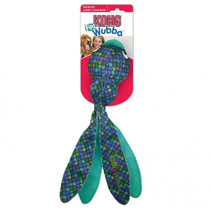KONG Wubba Finz Blue Large