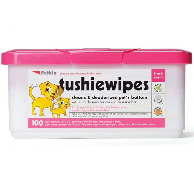 Petkin Tushie Wipes 100 pack