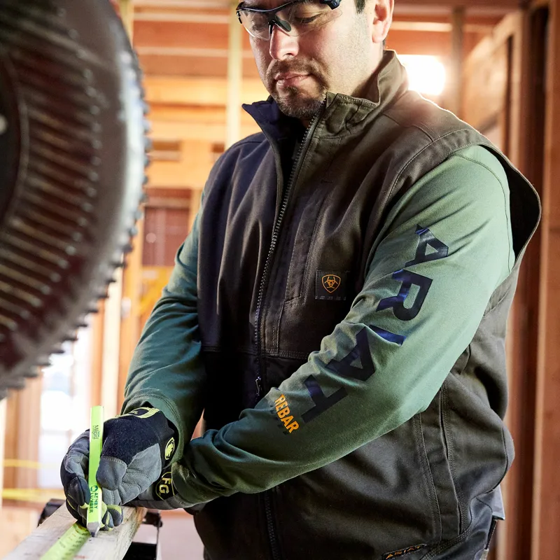 Ariat Mens Rebar Duracanvas Vest Wren-4