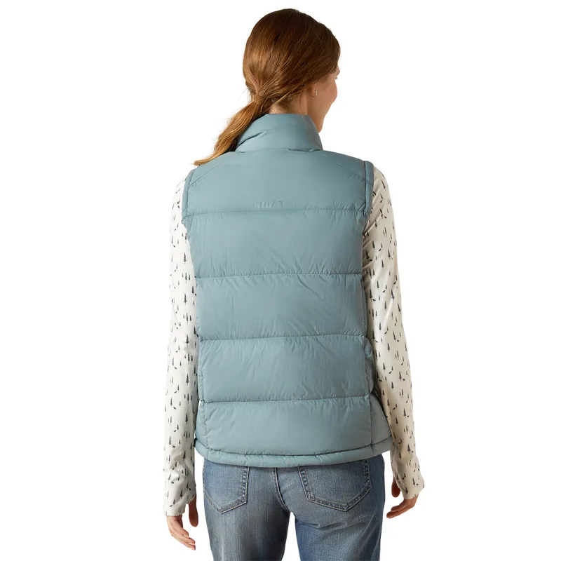 Ariat Ladies Ultra Puff Down Vest Steel Sage-1