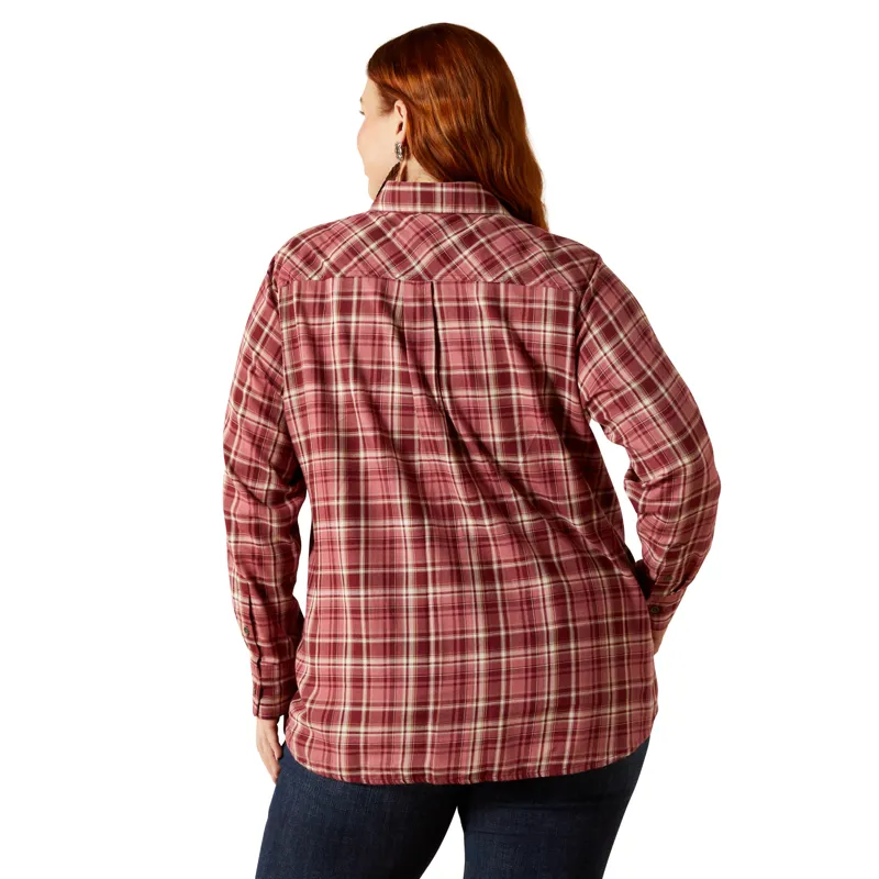 Ariat Ladies Billie Jean Shirt Sunkissed Plaid-4