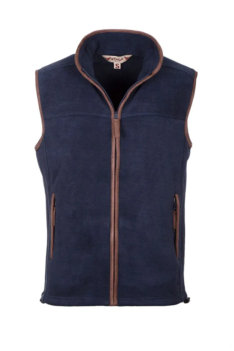 Rydale Mens Huggate Premium Fleece Waistcoat Ink