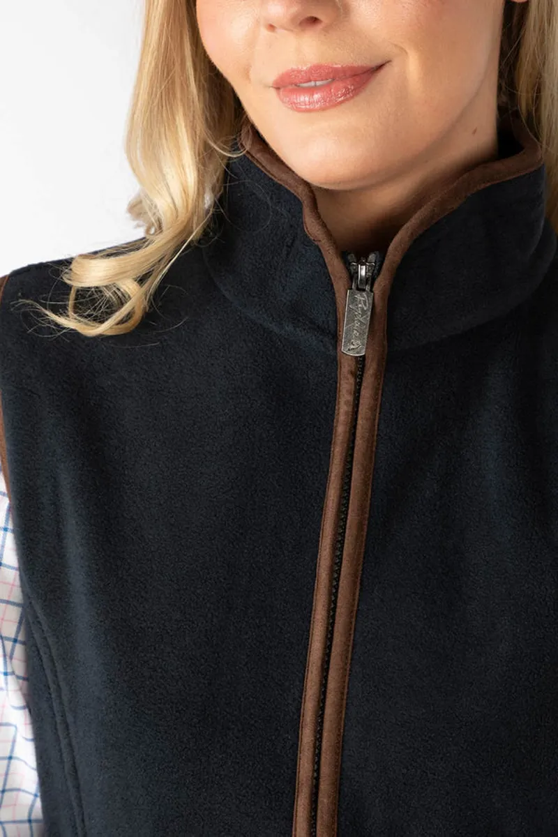 Rydale Ladies Huggate Premium Fleece Waistcoat Ink-2